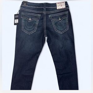 True Religion Geno Men's Dark Blue Slim Straight Jeans